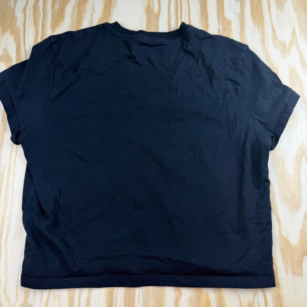 Nine Inch Nails NIN Black Graphic Crop Top T-Shirt Merch Traffic Womens Large - Picture 2 of 6